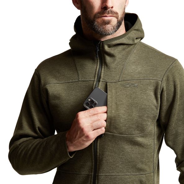 Sitka Camp Hoodie Herren Grün | BVKMRP632