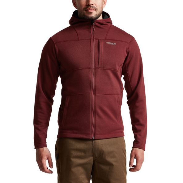 Sitka Camp Hoodie Herren Rot | CKAEJB528