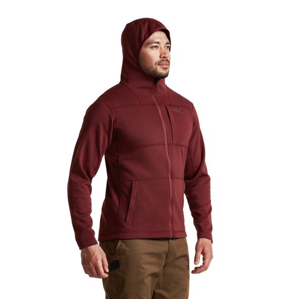 Sitka Camp Hoodie Herren Rot | CKAEJB528