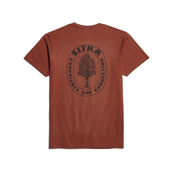 Sitka Cedar Rub T Shirts Herren Braun | YOWCUE391