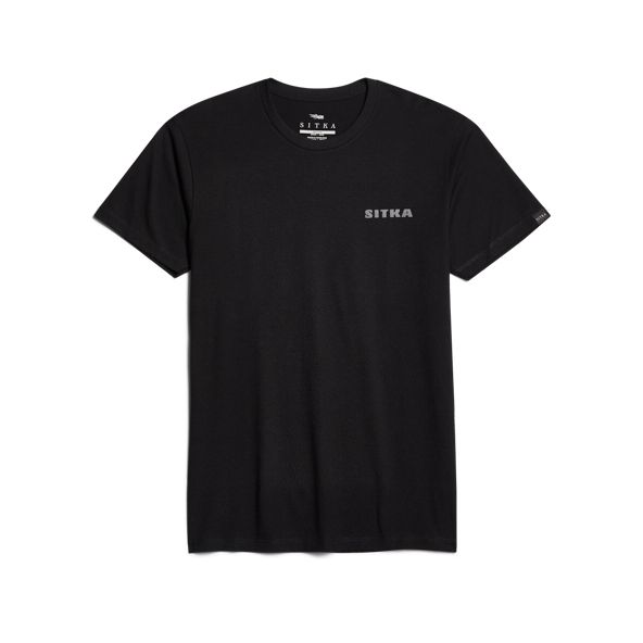 Sitka Cedar Rub T Shirts Herren Schwarz | DJNAUC160