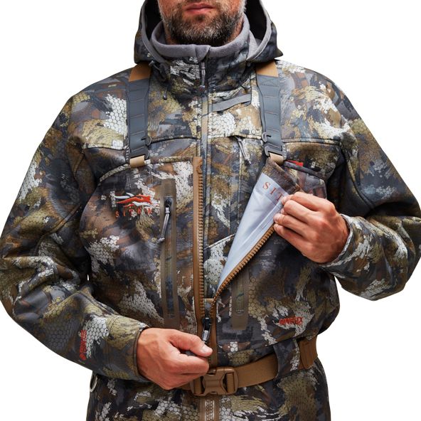 Sitka Delta Zip Wasserhose Herren Camouflage | PMIVTH830