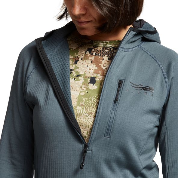 Sitka Fanatic Hoodie Damen Blau | ANXQJR378