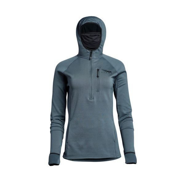 Sitka Fanatic Hoodie Damen Blau | ANXQJR378