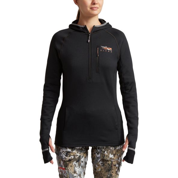 Sitka Fanatic Hoodie Damen Schwarz | TPCNEW094