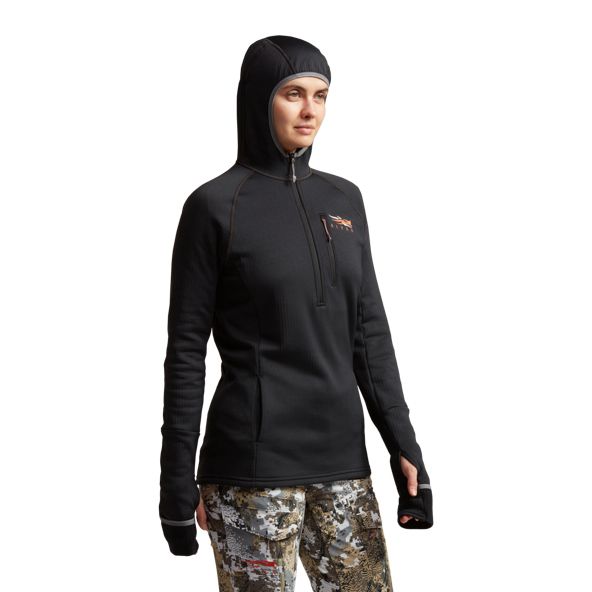 Sitka Fanatic Hoodie Damen Schwarz | TPCNEW094