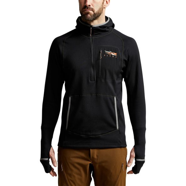 Sitka Fanatic Hoodie Herren Schwarz | UOQFSC791