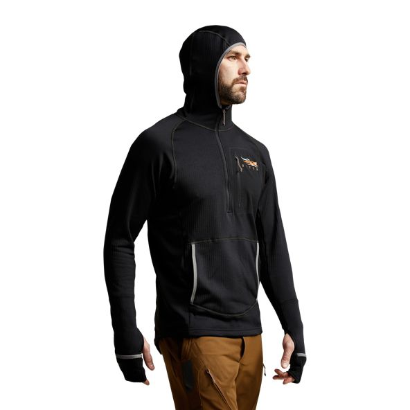 Sitka Fanatic Hoodie Herren Schwarz | UOQFSC791