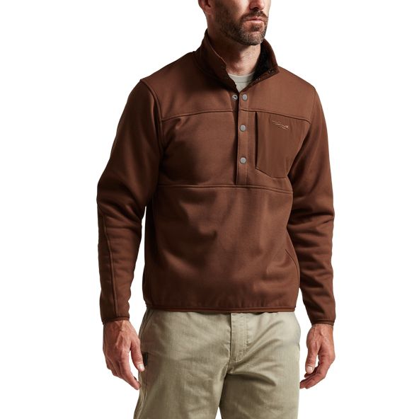 Sitka Front Range Snap Fleece Herren Braun | PQDHLK029