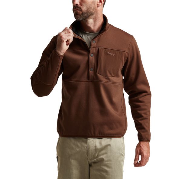 Sitka Front Range Snap Fleece Herren Braun | PQDHLK029