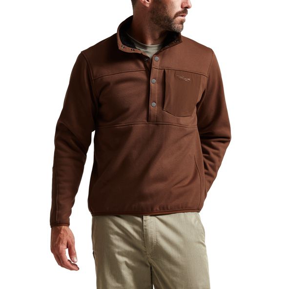 Sitka Front Range Snap Fleece Herren Braun | PQDHLK029