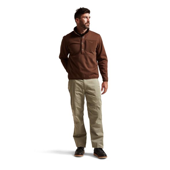 Sitka Front Range Snap Fleece Herren Braun | PQDHLK029