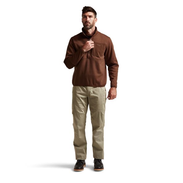 Sitka Front Range Snap Fleece Herren Braun | PQDHLK029