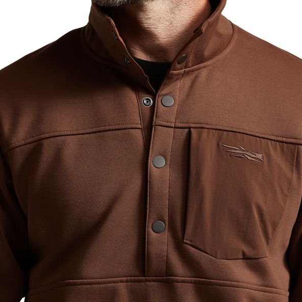 Sitka Front Range Snap Fleece Herren Braun | PQDHLK029