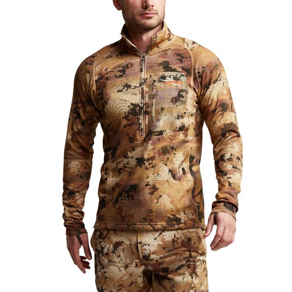 Sitka Grinder Half-Zip Fleece Herren Camouflage | QYJXRK294