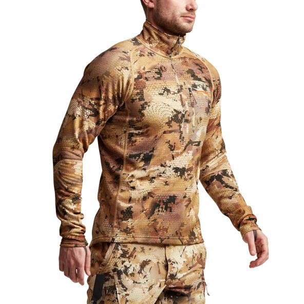 Sitka Grinder Half-Zip Fleece Herren Camouflage | QYJXRK294