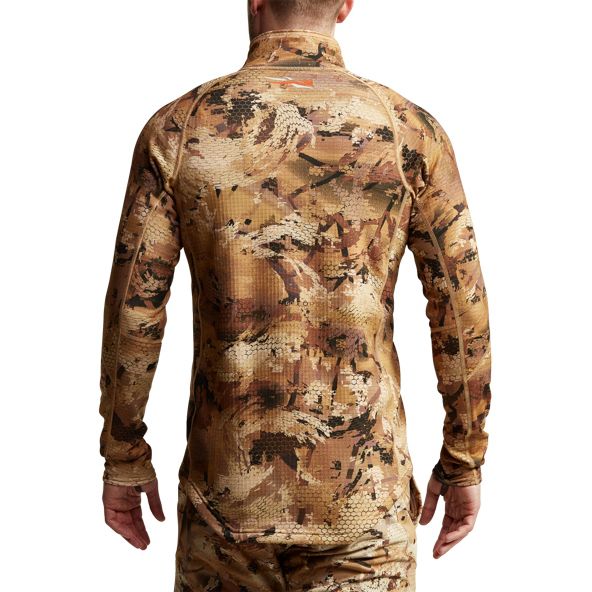 Sitka Grinder Half-Zip Fleece Herren Camouflage | QYJXRK294