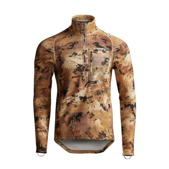 Sitka Grinder Half-Zip Fleece Herren Camouflage | QYJXRK294