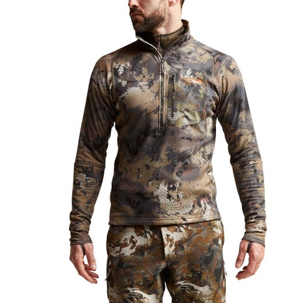 Sitka Grinder Half-Zip Fleece Herren Camouflage | WLJFDV497