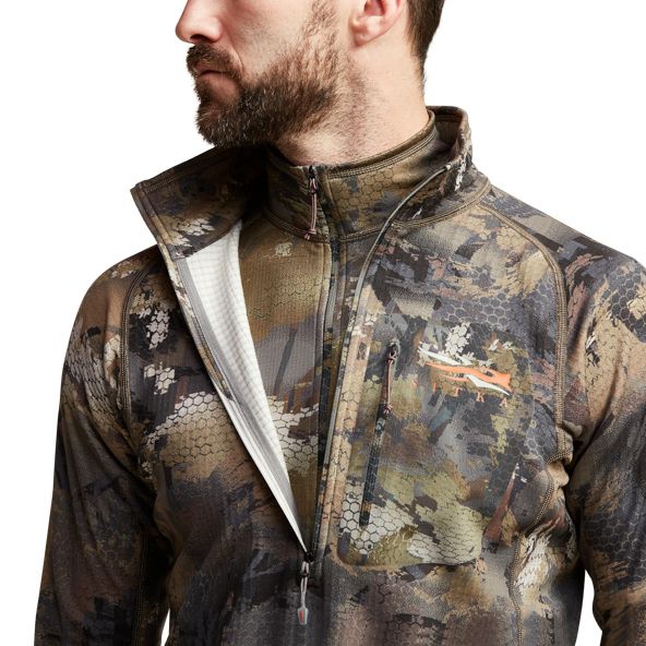 Sitka Grinder Half-Zip Fleece Herren Camouflage | WLJFDV497