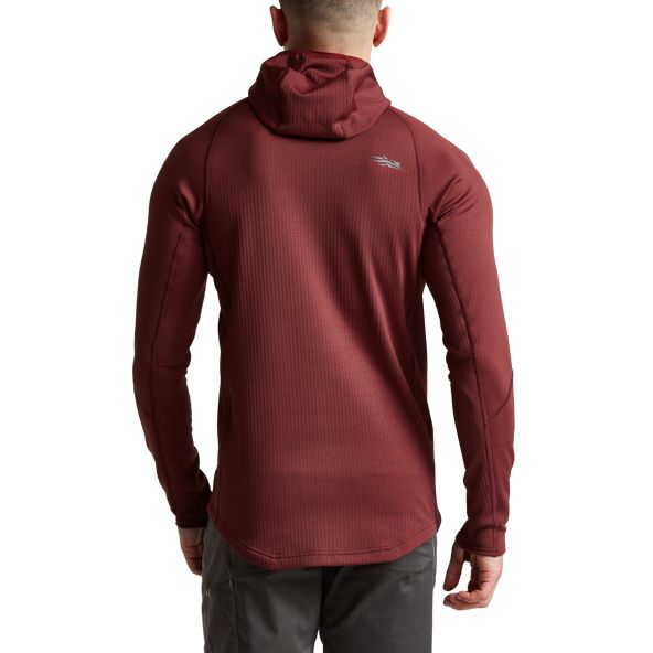 Sitka Heavyweight Hoodie Herren Rot | QXDPLA605