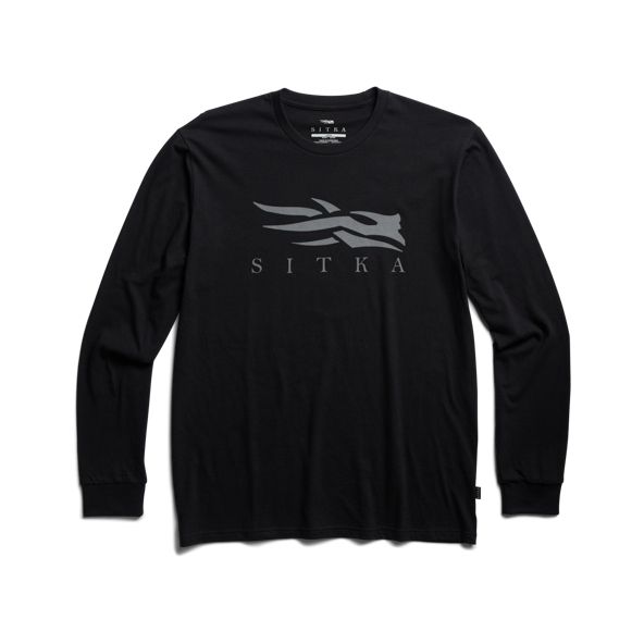 Sitka Icon Long Sleeve T Shirts Herren Schwarz | KBSHLM374