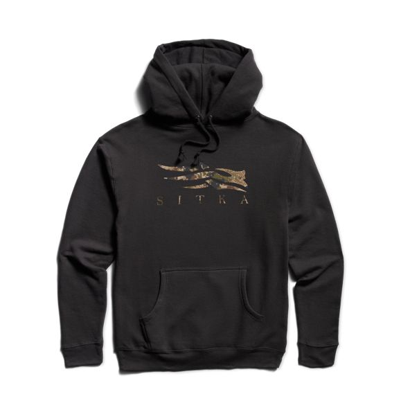 Sitka Icon Optifade Pullover Hoodie Herren Schwarz | ADZHIC253