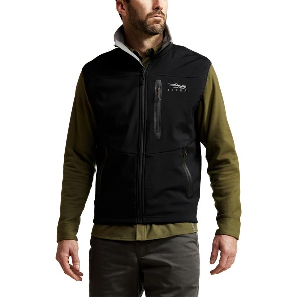 Sitka Jetstream - 2021 Weste Herren Schwarz | SNOGQC391