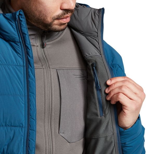 Sitka Kelvin Lite Down Jacke Herren Blau | UMHBOC463