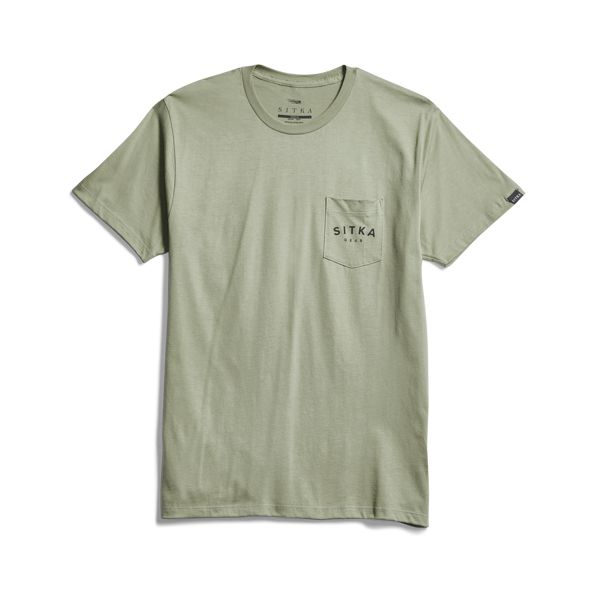 Sitka No Free Lunch Pocket T Shirts Herren Grün | JUWVYI796