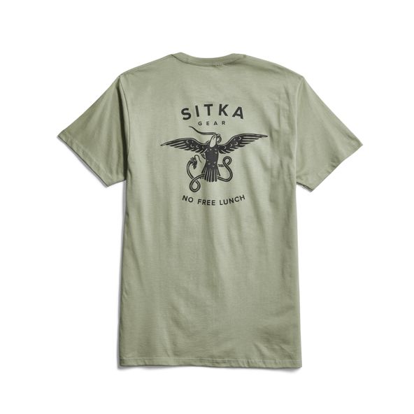 Sitka No Free Lunch Pocket T Shirts Herren Grün | JUWVYI796