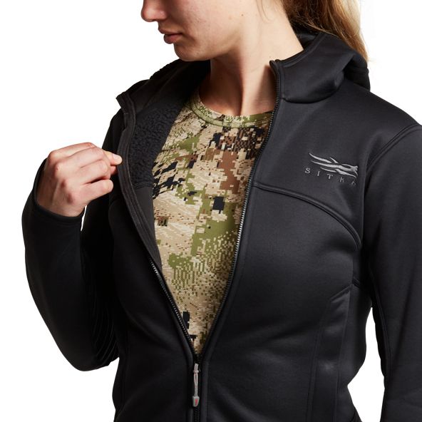 Sitka Traverse Hoodie Damen Schwarz | FAEDPN813