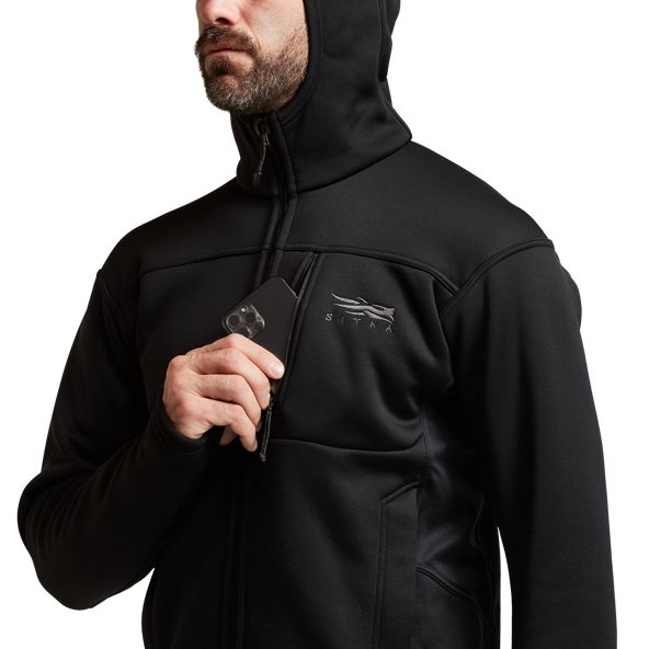 Sitka Traverse Hoodie Herren Schwarz | CLDQGM927