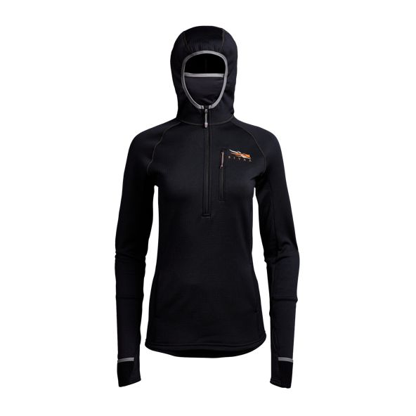 Sitka Fanatic Hoodie Damen Schwarz | TPCNEW094