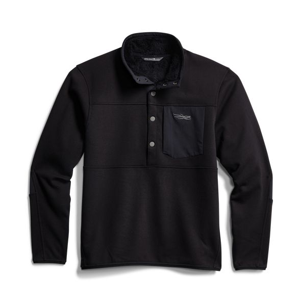 Sitka Front Range Snap Fleece Herren Schwarz | GKHFAW583