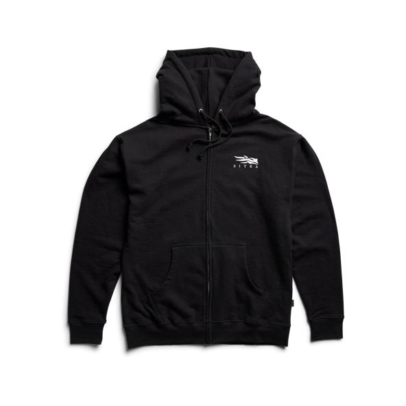 Sitka Icon Full Zip Hoodie Herren Schwarz | VLWDNK714