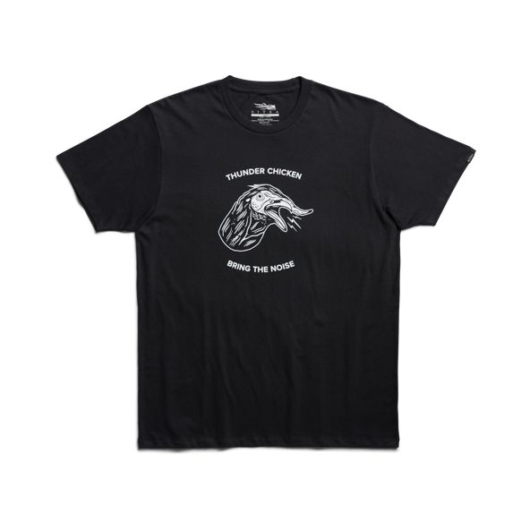 Sitka Thunder Chicken T Shirts Herren Schwarz | BDWAXF149